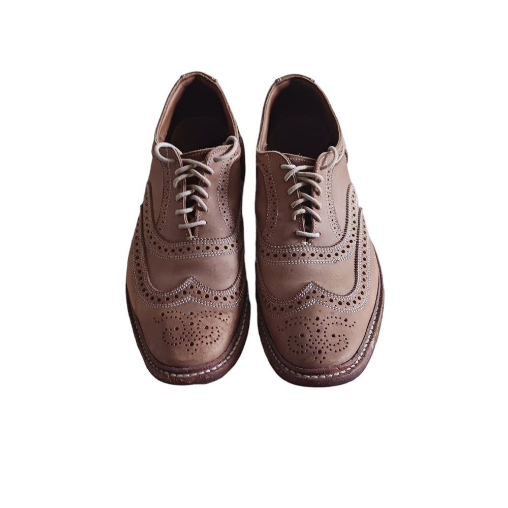 Allen Edmonds Tan Leather Wingtip Brogue Oxfords